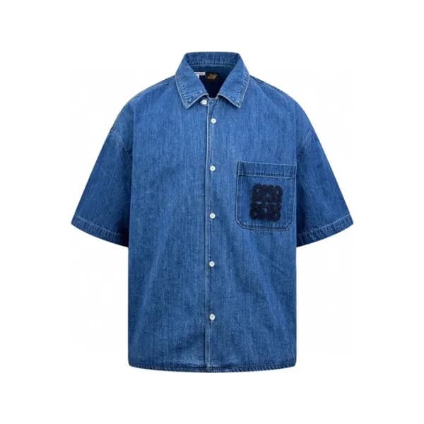로에베 남성 반팔 셔츠 - Loewe Mens Basic Shirts - loc7871x - 1