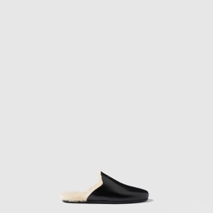 프라다 여성 브러쉬드 시어링 뮬 - Prada Womens Brushed Shearling… - 1