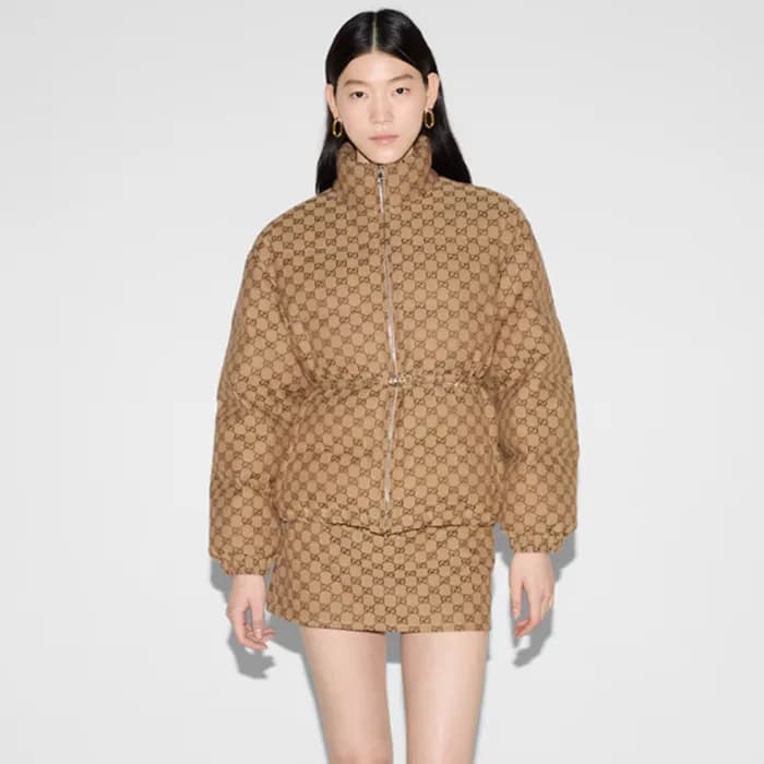 구찌 여성 GG 캔버스 봄버 재킷 - Gucci Womens GG canvas Bomber… - 1