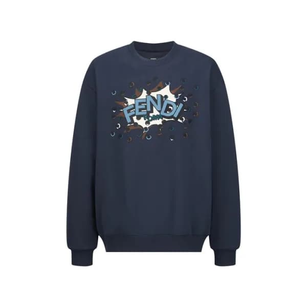 펜디 남성 라운드 맨투맨 - Fendi Mens Round Tshirt - fec12441… - 1