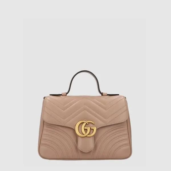 구찌 여성 GG 마몽 스몰 탑 핸들백 - Gucci Womens GG Marmont Sma… - 1