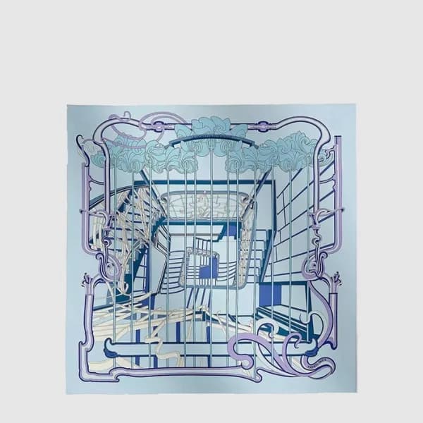 에르메스 여성 라 렝 쿠 드 푸에 스카프 - Hermes Womens La Ligne Co… - 1
