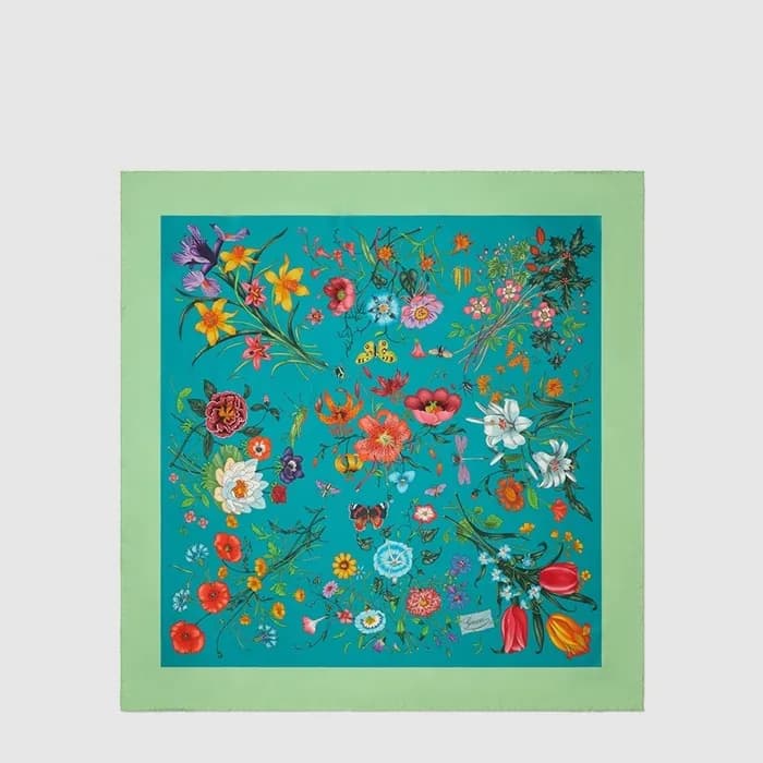 구찌 여성 프린트 실크 까레 - Gucci Womens Printed Silk Carré … - 1