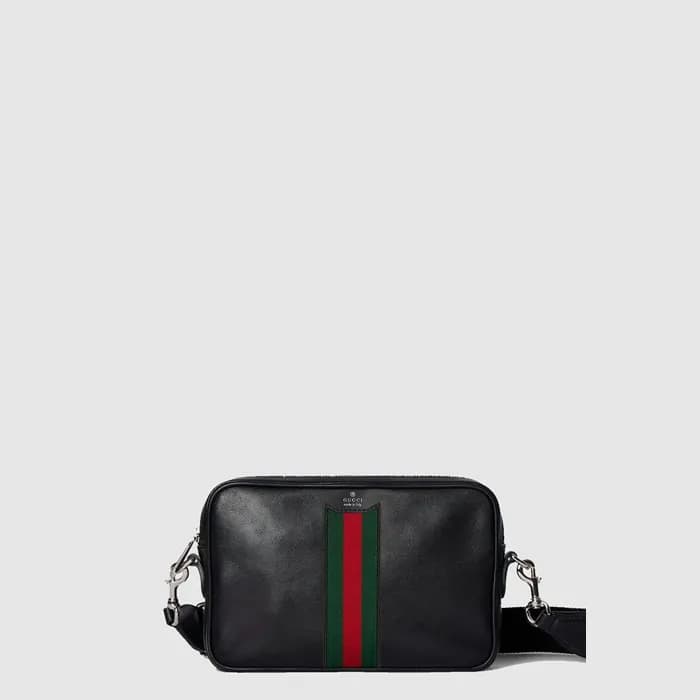 구찌 남성 웹 크로스바디 백 - Gucci Mens Web Crossbody Bag - g… - 1