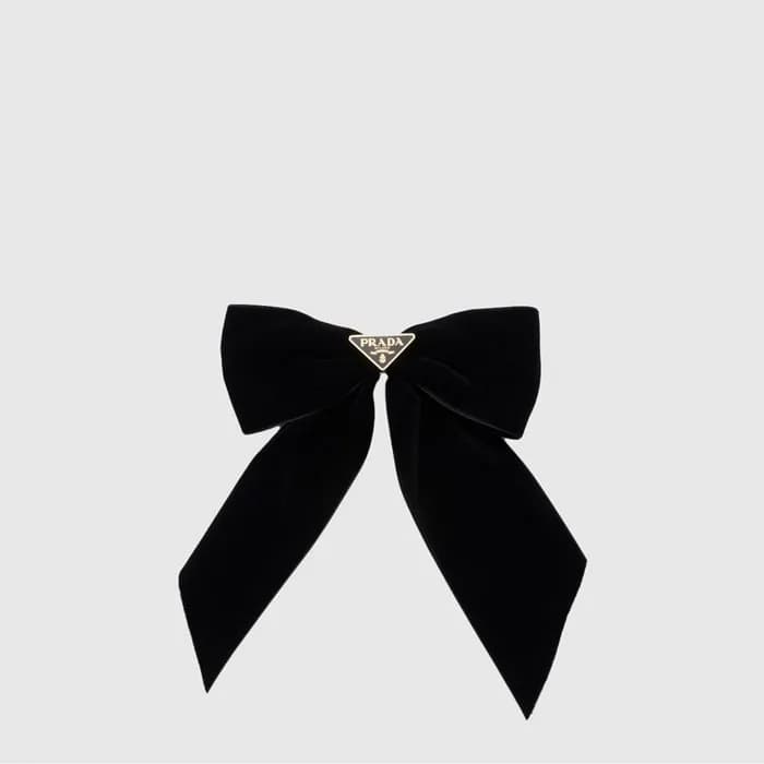 프라다 여성 보우 헤어 클립 - Prada Womens Bow Hair Clip - acc… - 1