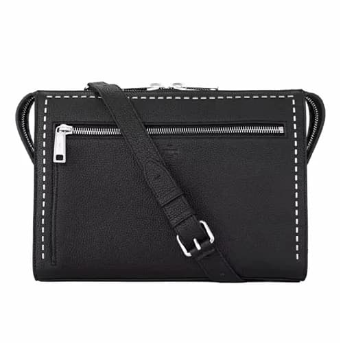 [팬디] 피카부 스티치 장식 블랙 남성용 비지니스백 fd0002b - Fendi Peeka… - 1