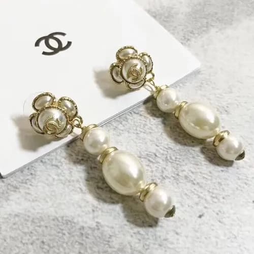 CHANEL Yellow Gold Earring - 샤넬 여성용 18k도금 옐로우 골… - 1