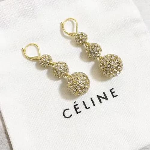 CELINE Yellow Gold Earring - 셀리느 여성용 18k도금 옐로우 골드 … - 1