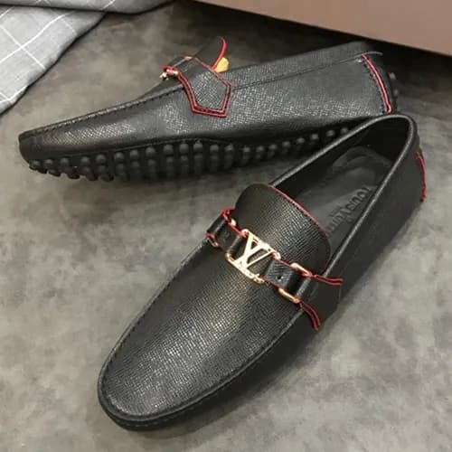 LOUIS VUITTON 2018 MENS STRAP LEATHER LOAFER - 루이… - 1