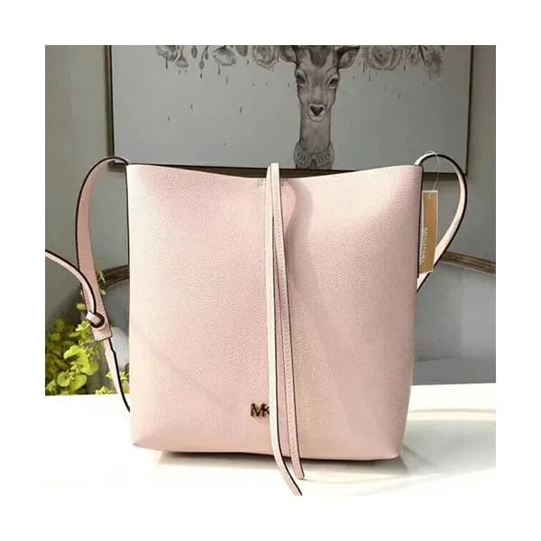 Michael Kors Leather Bucket Shoulder Bag,26cm - 마이… - 1