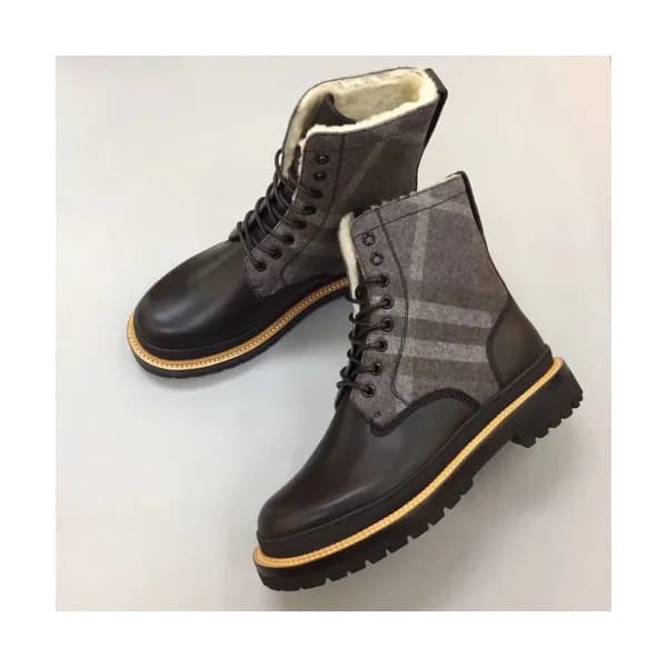 Burberry 2018 Mens Leather Ankle Boots - 버버리 남성 레더… - 1