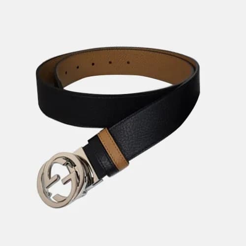 Gucci 2019 Reversible Leather Belt With Double G B… - 1