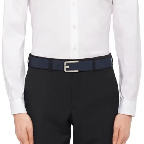 Prada 2019 Mens Saffiano Business Leather Belt - 프… - 1