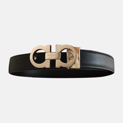 Salvatore Ferragamo 2019 Ladies Gancio Leather Bel… - 1