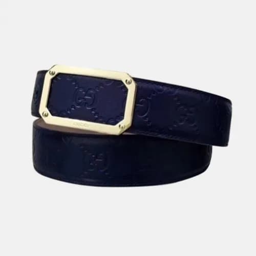 Gucci 2019 Mens Business Classic Buckle Leather Be… - 1