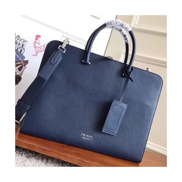 Prada Saffiano Mens Business Bag ,38CM - 프라다 사피아노 … - 1
