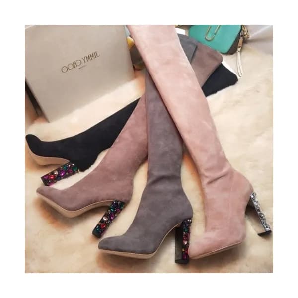 Jimmy-Choo 2018 Ladies Juwer Leather Long Boots - … - 1