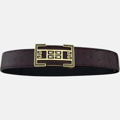 Givenchy 2019 Mens Initial Logo Buckle Leather Be… - 1