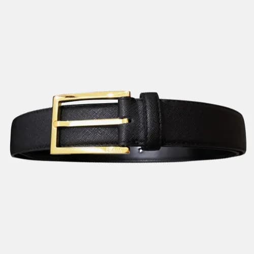 Prada 2019 Mens Classic Logo Business Leather Belt… - 1
