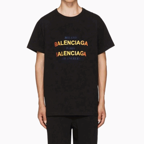 Balenciaga 2019 Mm/Wm Rainbow Crew - neck Cotton S… - 1