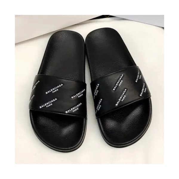 Balenciaga 2019 Mm/Wm Logo Leather Slipper - 발렌시아가… - 1
