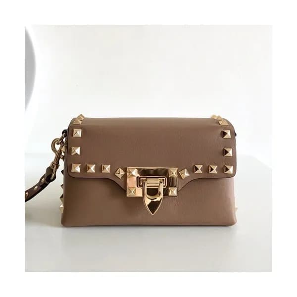 Valentino 2019 Leather Rockstud Mini Cross Bag,16.… - 1