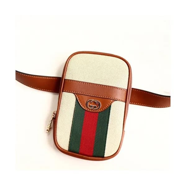 Gucci 2019 Vintage Canvas Belt Bag / iPhone Case ,… - 1