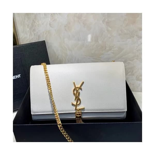 Saint Laurent Women Tassel Chain Satchel Shoulder … - 1