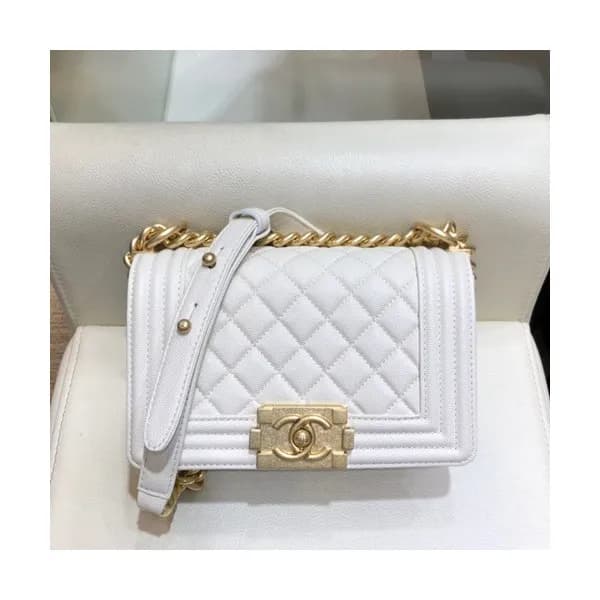 Chanel 2019 Leboy Leather Chain Shoulder Bag ,20cm… - 1