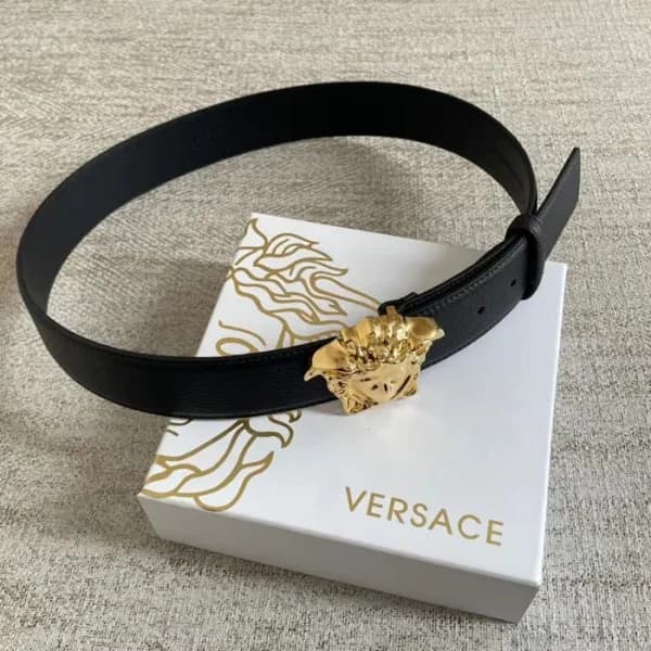 Versace 2022 Mens Leather Belt - 베르사체 2022 남성용 레더… - 1