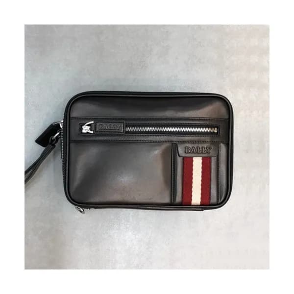 Bally 2019 Leather Clutch Bag,26cm - 발리 2019 레더 남… - 1