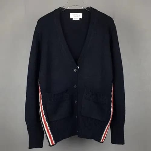 Thom Browne 2019 Womens Wool V-neck Cardigen - 톰브라… - 1