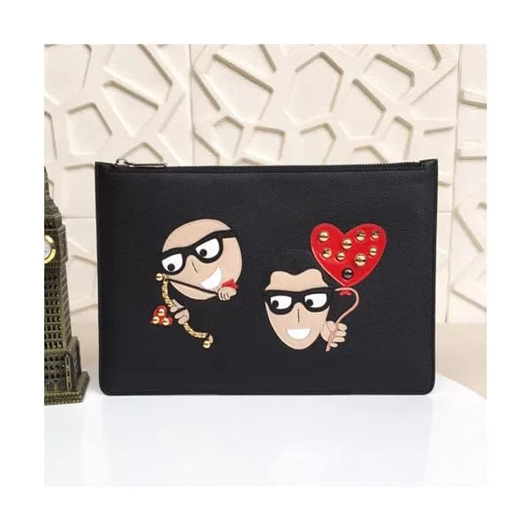 Dolce&Gabbana 2019 Leather Clutch Bag ,30CM - 돌체 앤… - 1