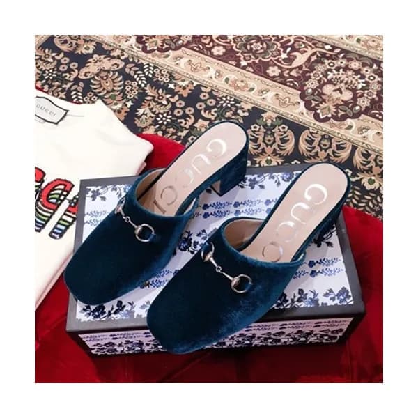 Gucci 2019 Ladies Leather Middle-heel Bloafer - 구찌… - 1