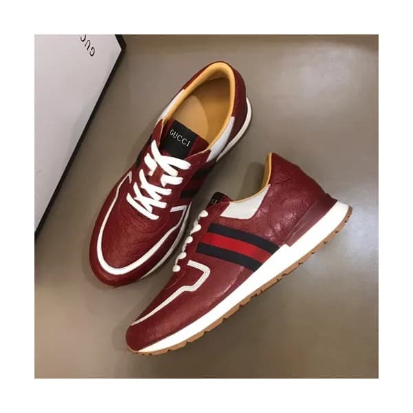Gucci 2019 Mens Leather Sneakers - 구찌 2019 남성용 레더 … - 1