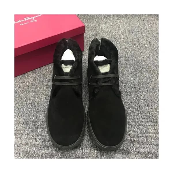 Ferragamo 2019 Mens Leather Wool Boots - 페라가모 2019… - 1