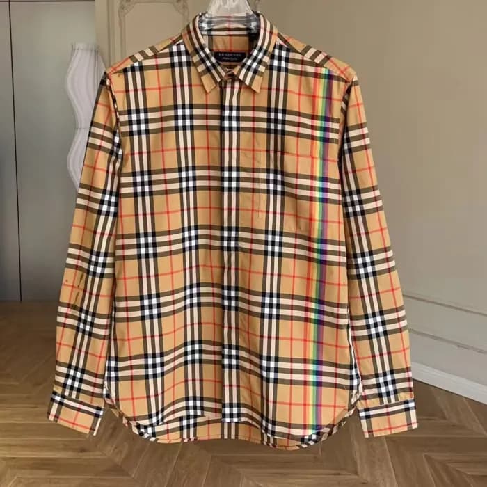 Burberry 2024 Mens Vintage Logo Slim Fit Cotton sh… - 1