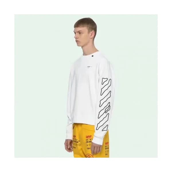 Off-white 2019 Mens Logo Cotton Oversize Man-to-ma… - 1