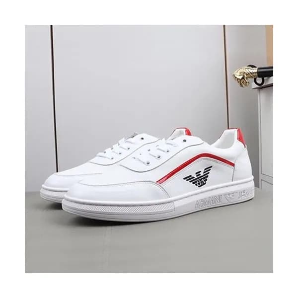 Armani 2019 Mens Leather Sneakers - 알마니 2019 남성용 … - 1