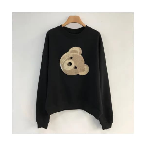 Palm Angels 2019 Mens Logo Teddy Bear Sweater - 팜 … - 1