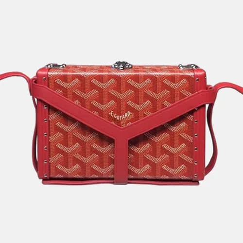 Goyard 2019 PVC & Leather Shoulder Cross Bag,17cm … - 1