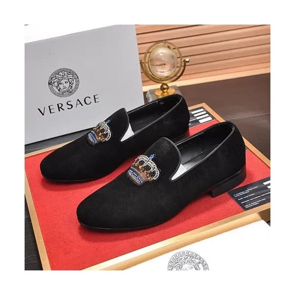 Versace 2020 Mens Leather Loafer - 베르사체 2020 남성용 레… - 1