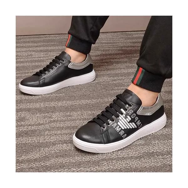 Armani 2020 Mens Leather Sneakers - 알마니 2020 남성용 … - 1