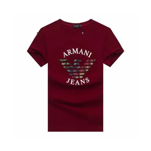 [알마니]Armani 2020 Mens Logo Silket Short Sleeved Ts… - 1