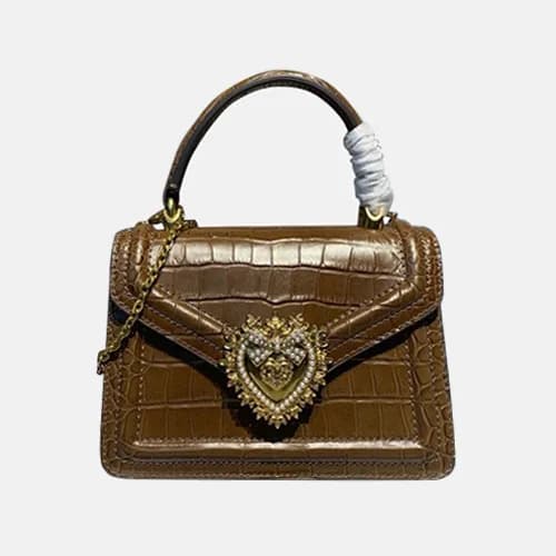 Dolce&Gabbana 2020 Leather Chain Tote Shoulder Bag… - 1