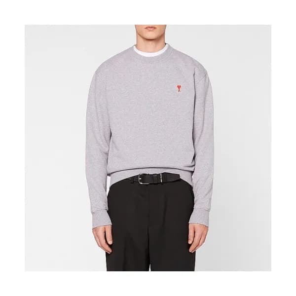 Ami 2020 Mens Logo Casual Cotton Man-to-man - 아미 2… - 1