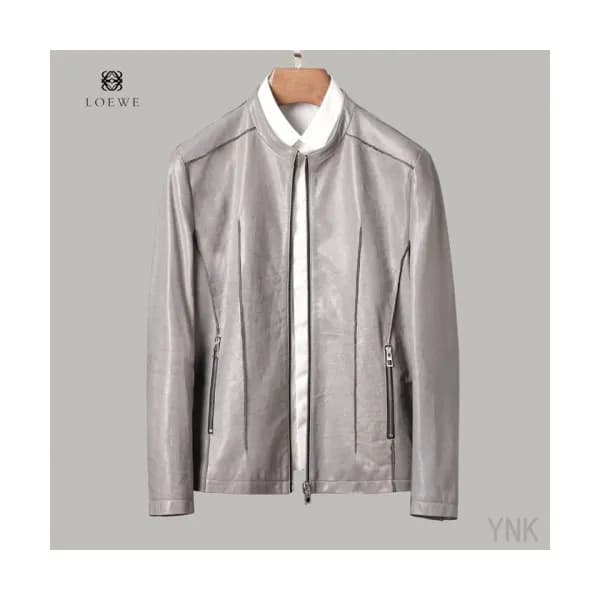 Loewe 2020 Mens Logo Casual Leather Jackets - 로에베 … - 1