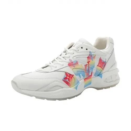 Louis Vuitton 2020 Men's Leather Running Shoes… - 1