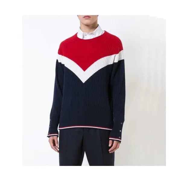[톰브라운]Thom Browne 2020 Mens Strap Crew-neck Wool S… - 1