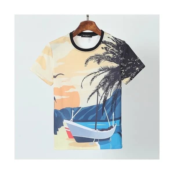 [발망]Balmain 2021 Mens Logo Cotton Short Sleeved Ts… - 1